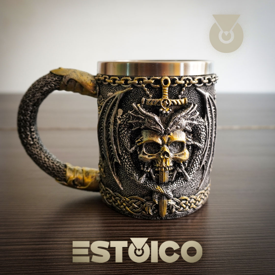 Vaso Calavera, vaso Cerveza, Cervecero, Colombia, Estoico